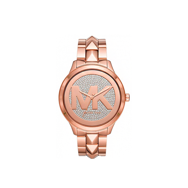Michael Kors Runway Mercer Women’s Watch – Rose Gold Crystal Edition