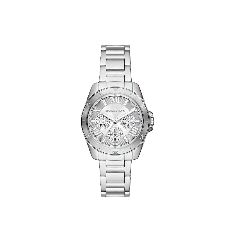 Michael Kors Alek Multifunction Quartz Watch – White Dial Elegance