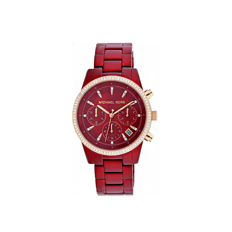 Michael Kors Ritz Analog Chronograph Women’s Watch – Red Edition