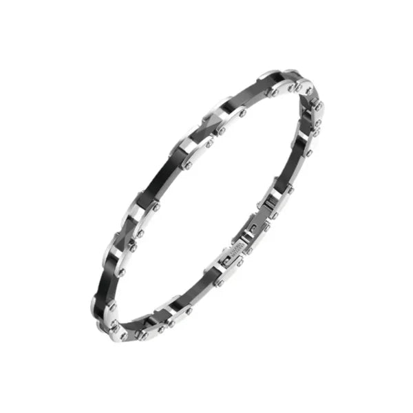 Satin Finish Men's Black Bracelet