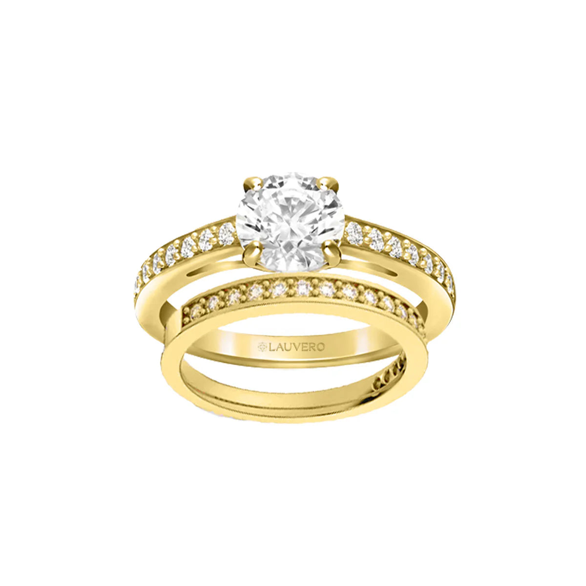 Sapphire Twilight Yellow Gold Ring