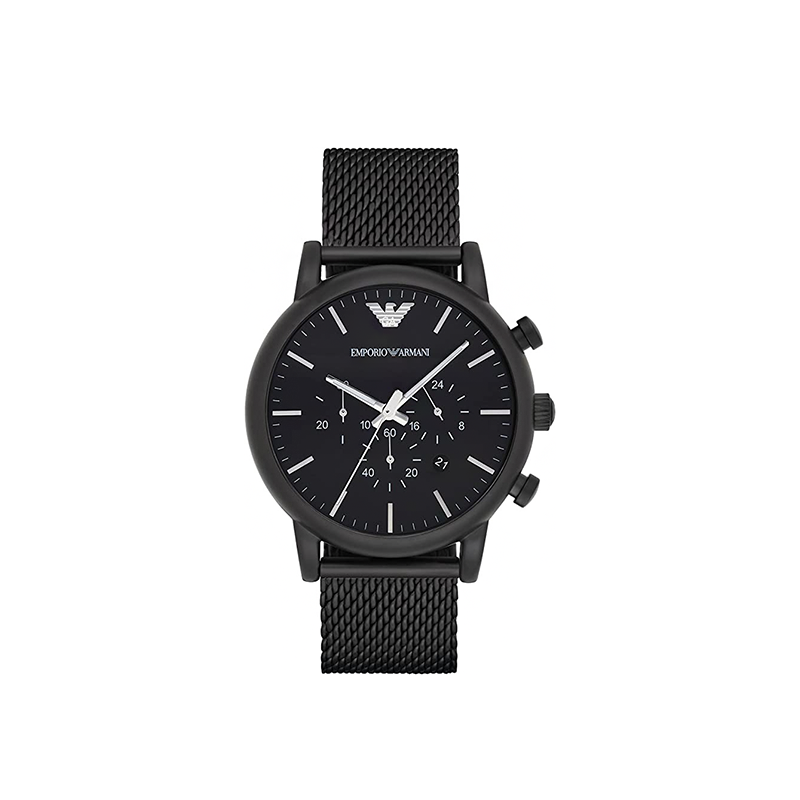 Emporio Armani Luigi Classic Black Stainless Steel Men’s Watch