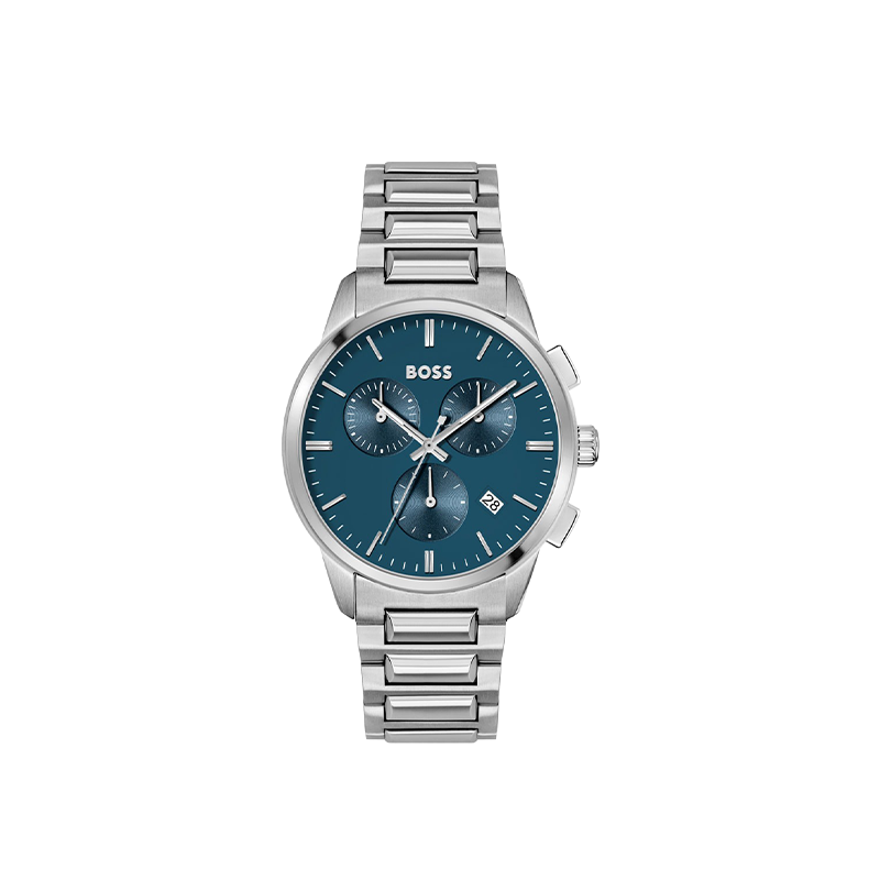 BOSS Dapper Chronograph Blue Dial Stainless Steel Men’s Timepiece