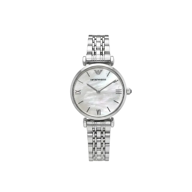 Emporio Armani Bella Classica Women’s Silver-Tone Two-Hand Watch