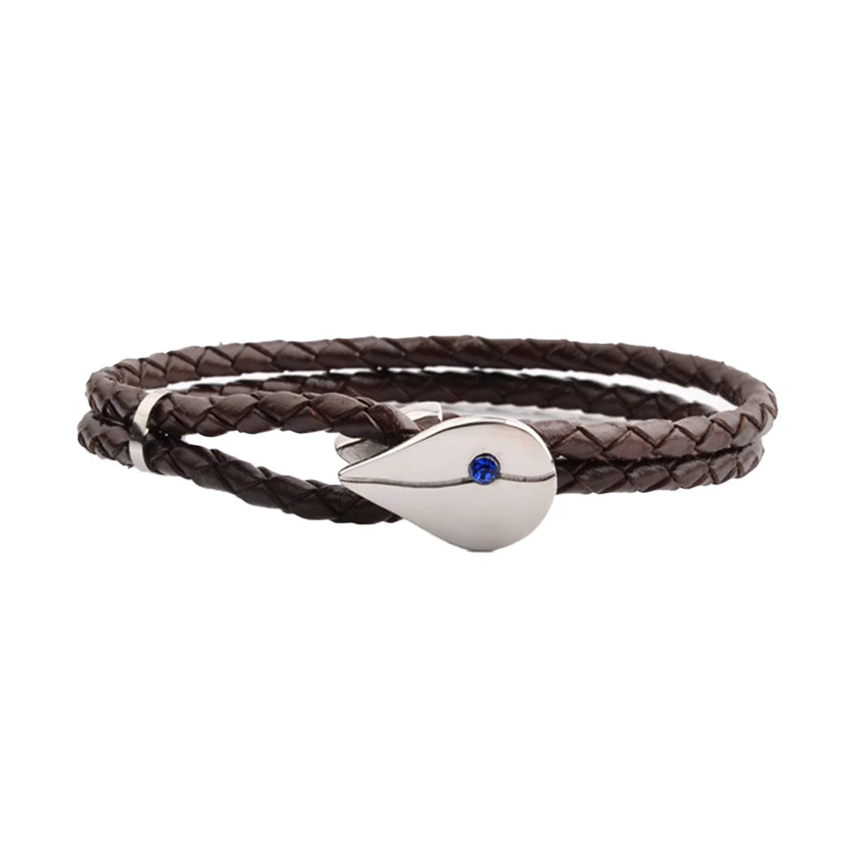 Valiant Twist Brown Leather Bracelet