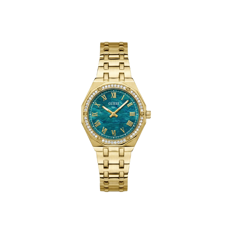 GUESS Elegant Gold-Tone Analog Watch for Women