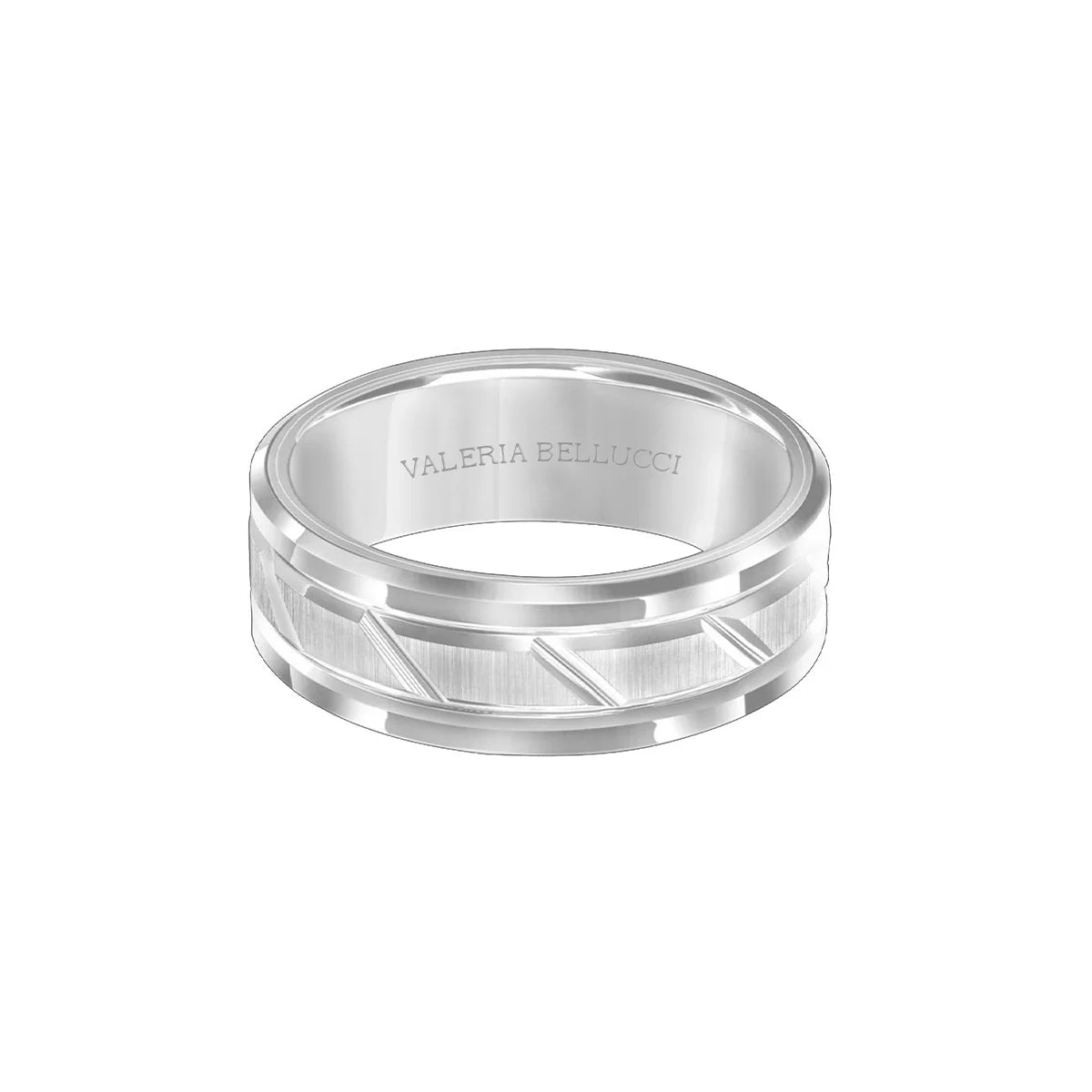 Obsidian Elegance Men's Titanium Ring
