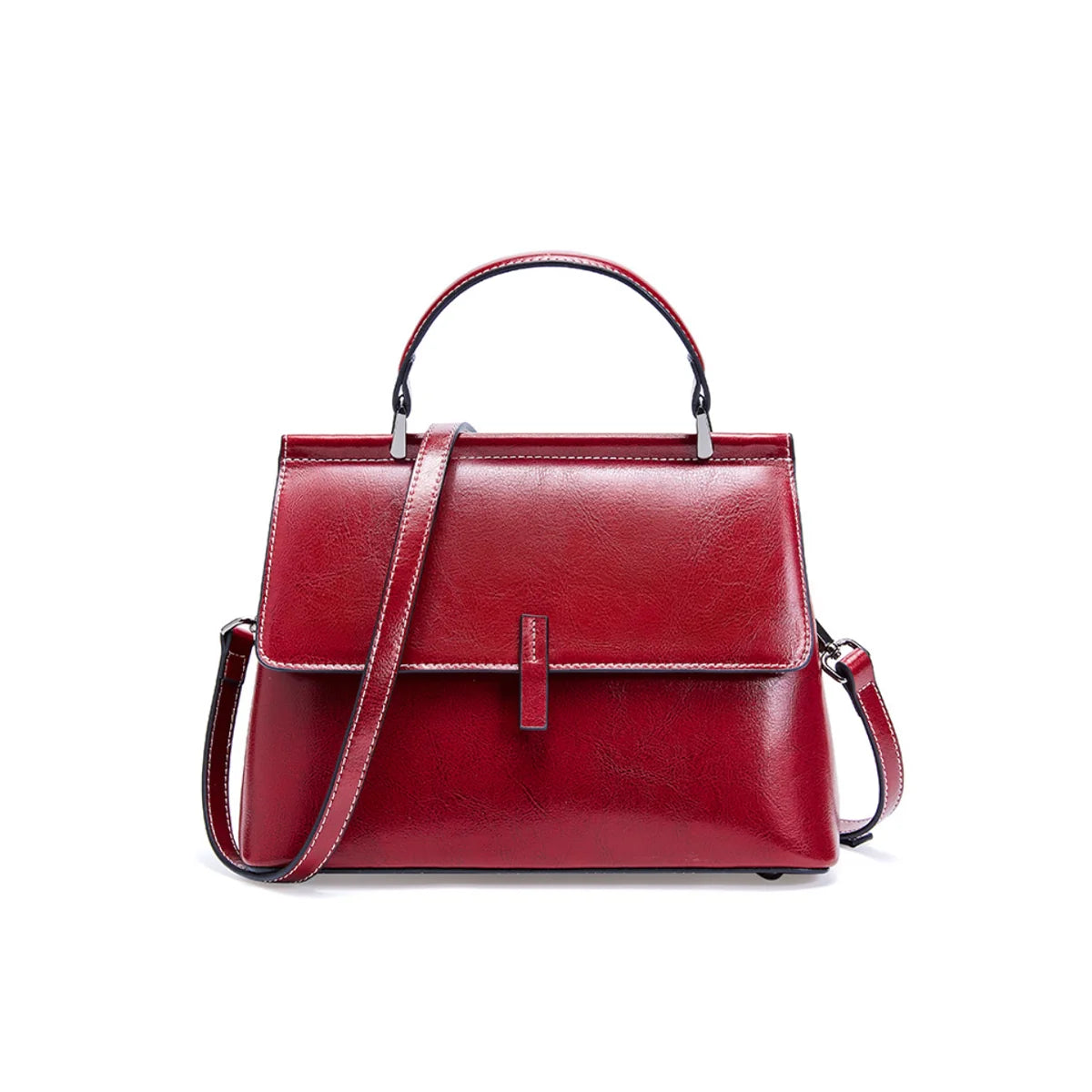 Satin Soirée Leather Burgundy Bags for Ladies