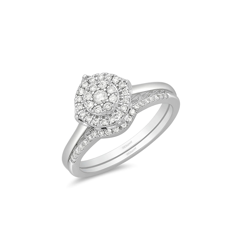 Monte Carlo Tri-Contour Ribbon Diamond Ring