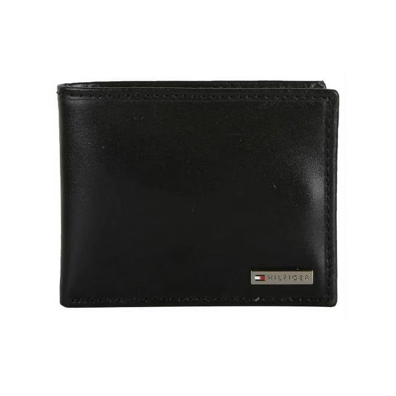 Tommy Hilfiger Men's Leather Credit Card Id Billfold Coin Rfid Wallet 31Tl130049