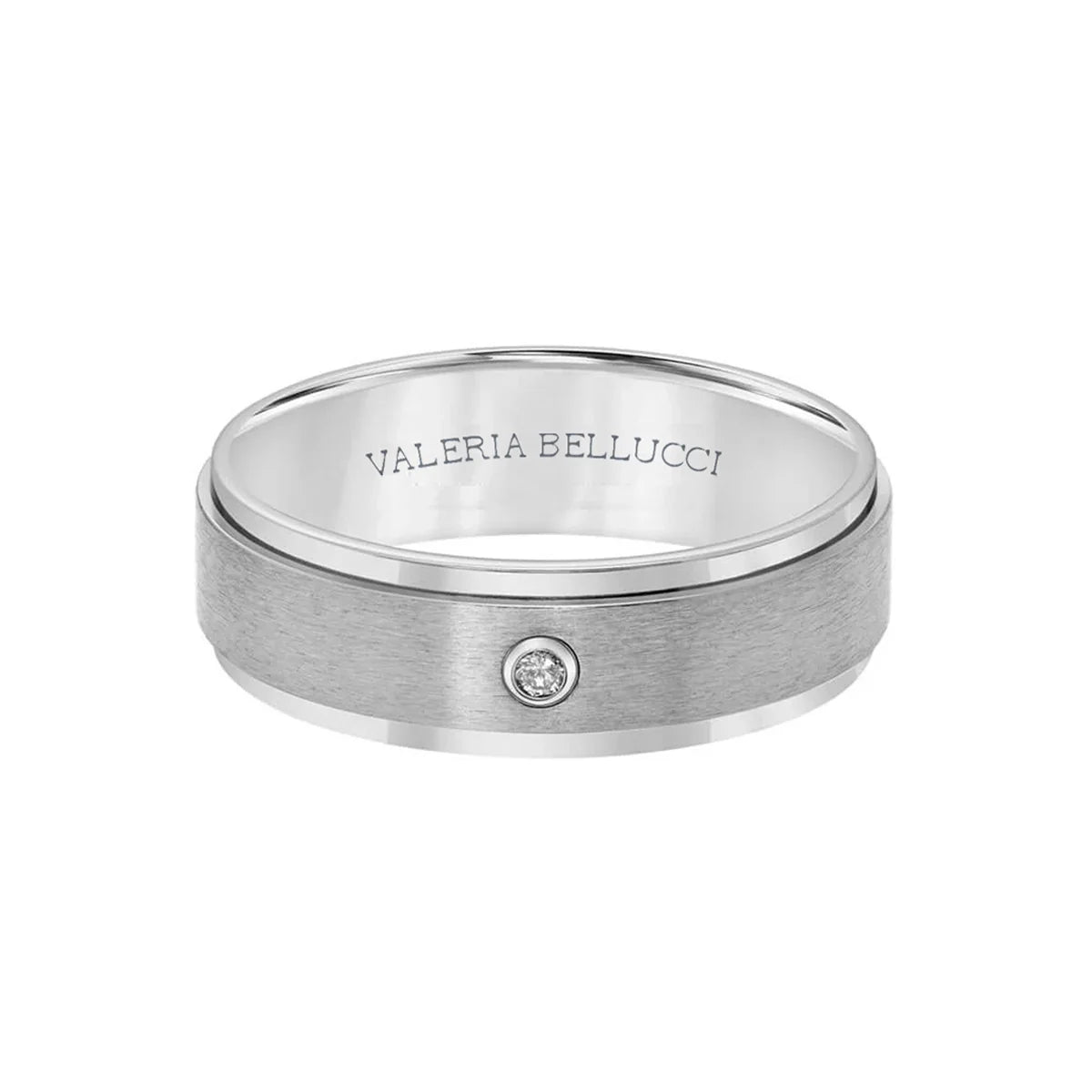 Diamond Essence Ceramic Men's Ring