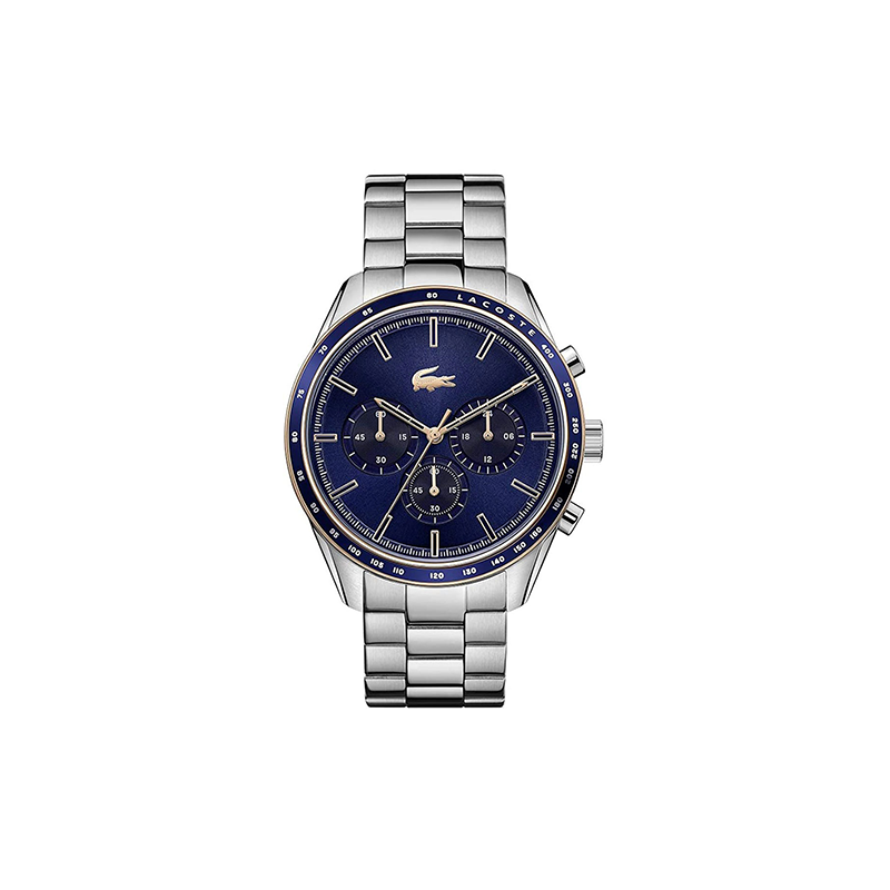 Lacoste Boston Men’s Stainless Steel Chronograph Watch – Blue Dial