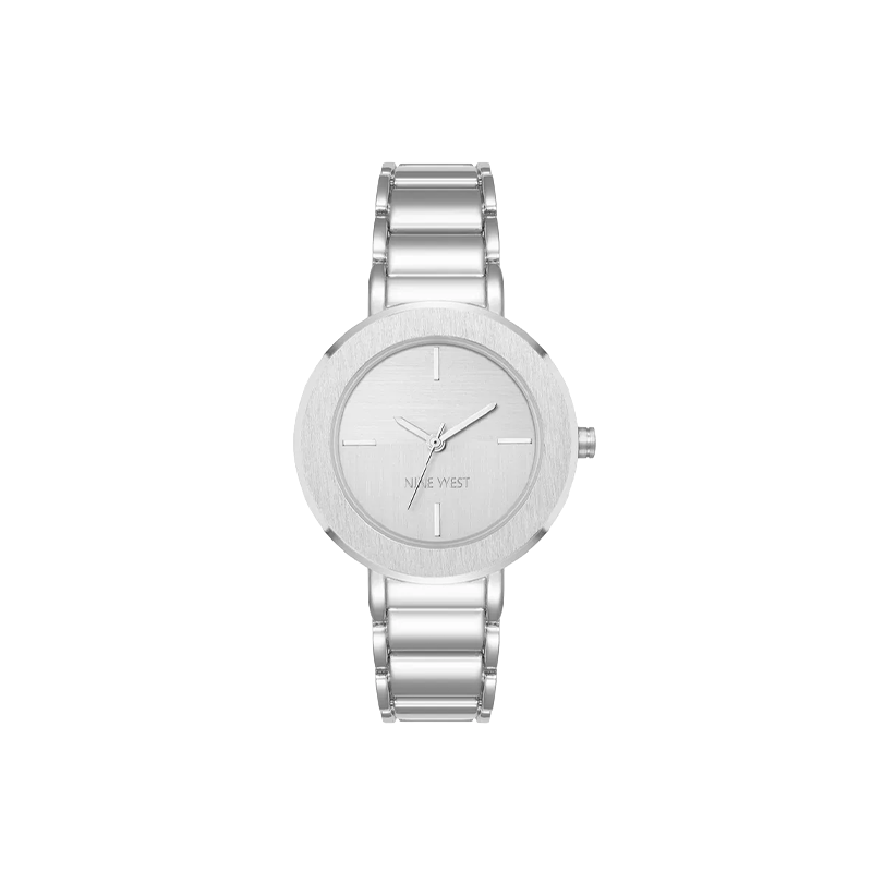 Nine West Women’s Silver Mesh Quartz Watch