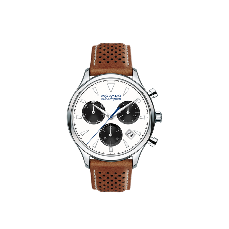Movado Heritage Calendoplan Chronograph Men’s 43mm Classic Sport Watch