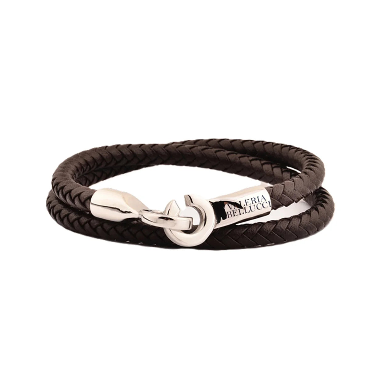 Apex Braid Brown Leather Bracelets