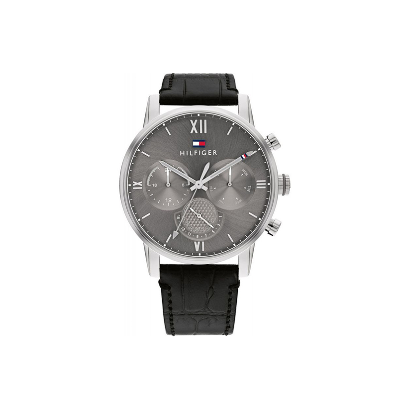 Tommy Hilfiger Sullivan  Grey & Black Steel Men’s Timepiece