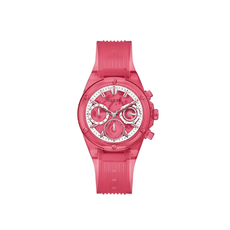 Guess Women’s Crimson Flair Multi-Function Red Dial Watch