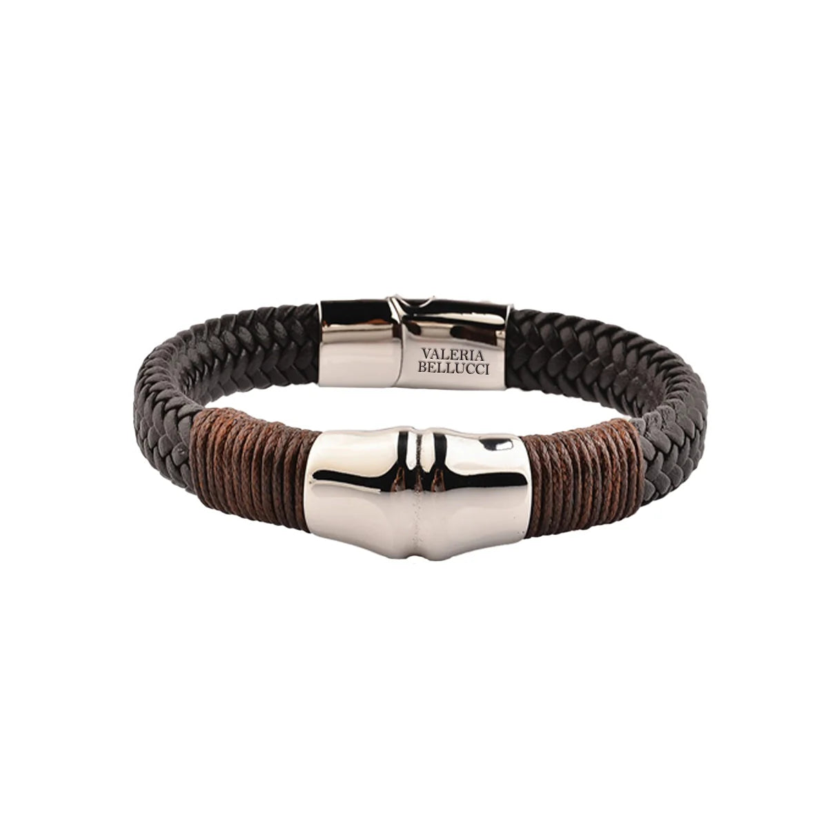 Atlas Coil Men's Leather Bracelet