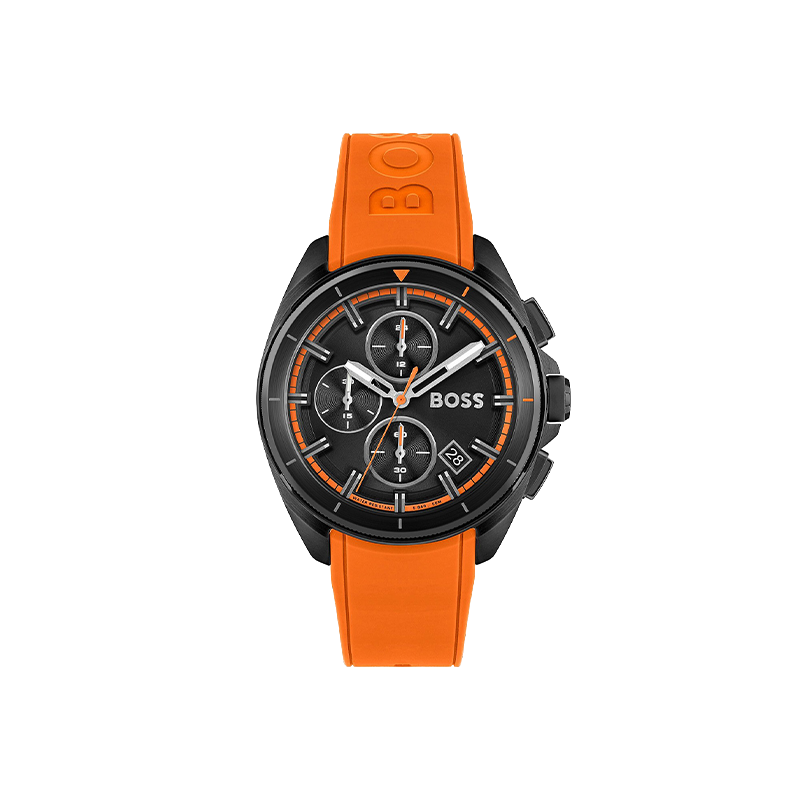 Hugo Boss Volane Chronograph  – Black & Orange Sport Edition