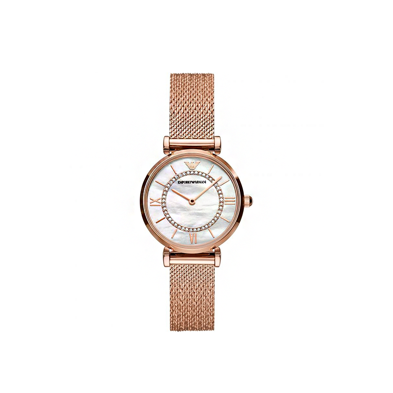 Emporio Armani Rosé Eleganza Women’s Two-Hand Stainless Steel Watch