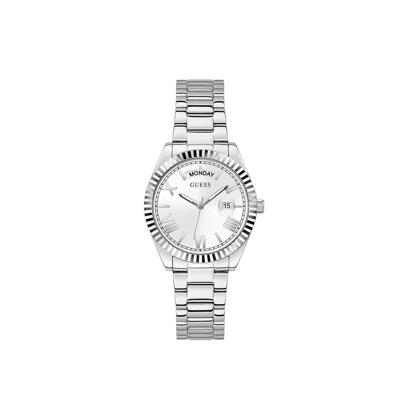 GUESS Lumina Silver-Tone Classic Women’s Analog Watch