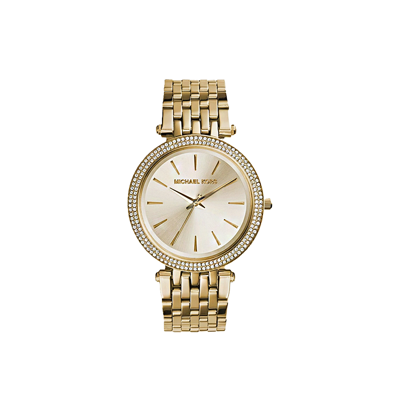 Michael Kors Darci Women’s Watch – 39mm Gold Dial Pavé Case