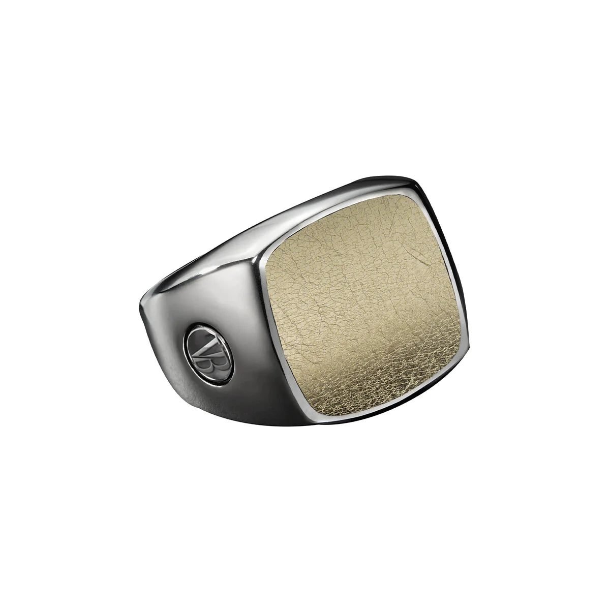 Pyrite Eclipse Stone Ring for Men 15mm