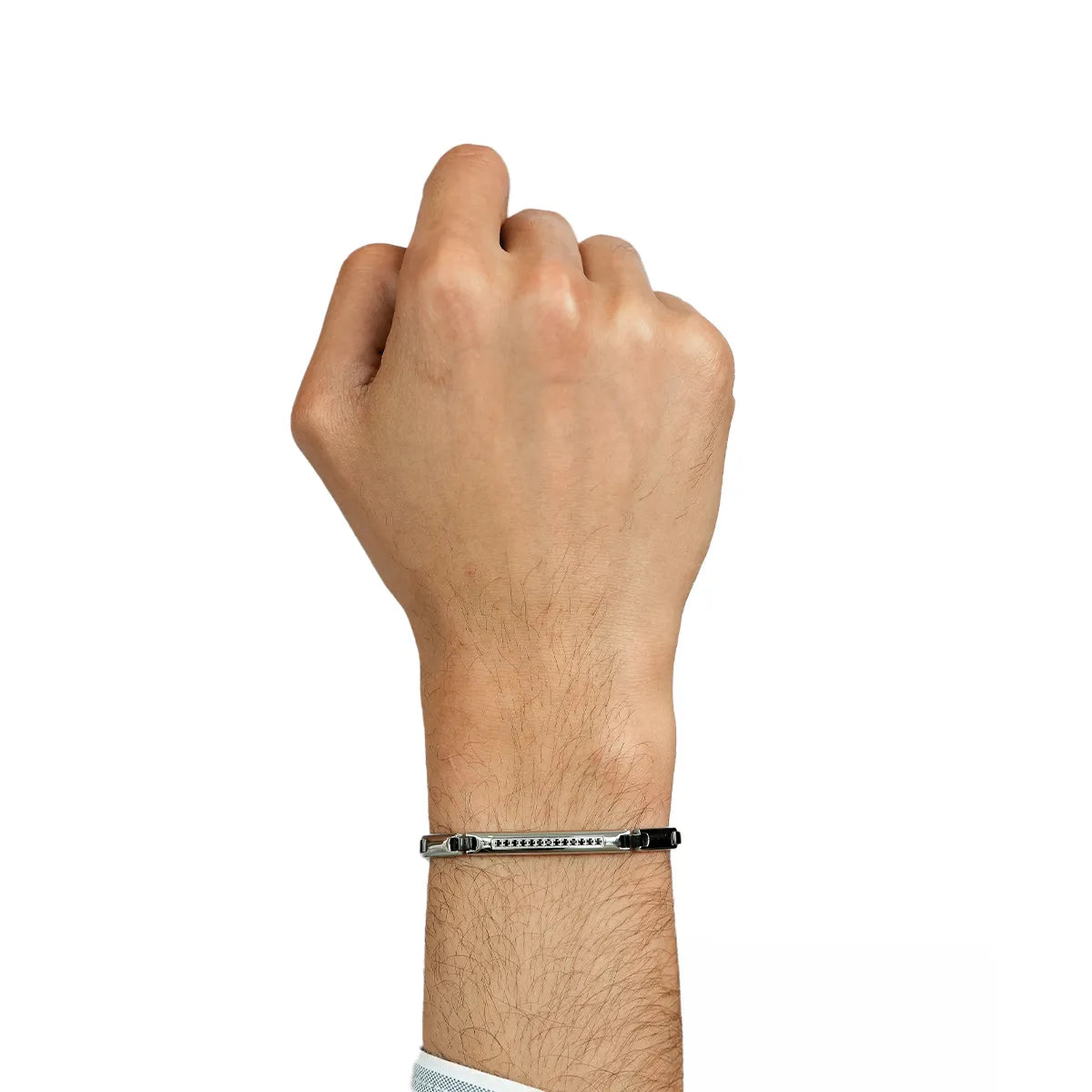 Blackguard Wrap Mens Silver Bracelets