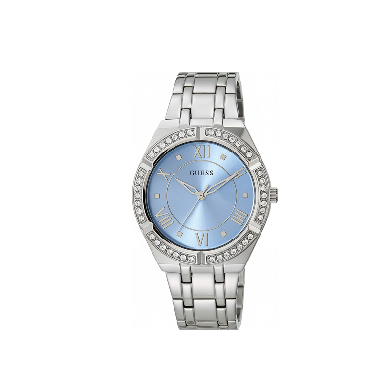 Guess Women’s Silver Classic Stainless Steel Quartz Watch
