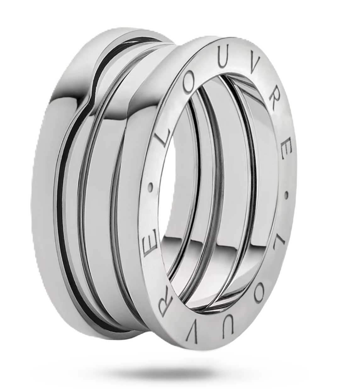 Lauvero Emblem Signature Band ring – Silver