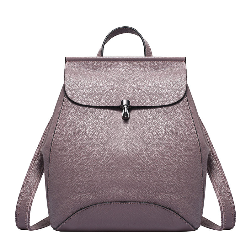 Valeria Bellucci Pebble Luxe Modern Backpack bag – Mauve