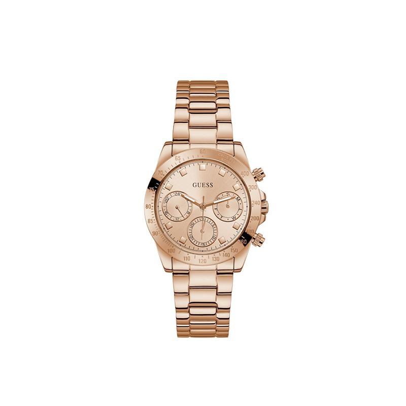 GUESS Aurora Rose Gold Stainless Steel Women’s Quartz Watch