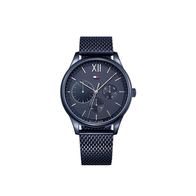 Tommy Hilfiger Damon Men’s Watch  – Blue Dial & Blue Mesh Bracelet
