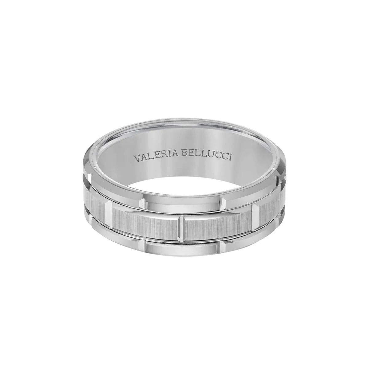 Ceramic Noir Silver men's ring