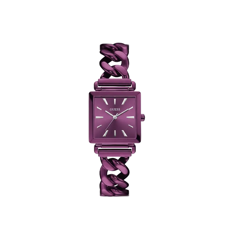 GUESS Vanity Maroon Dial Ladies Watch