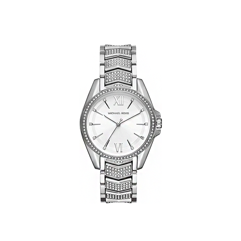 Michael Kors Whitney Women’s Watch – Crystal Silver Dial Stainless Steel Edition