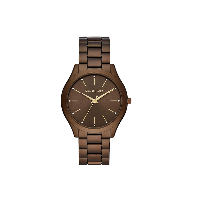 Michael Kors Runway Slim Women’s Watch – Brown Dial Stainless Steel Edition