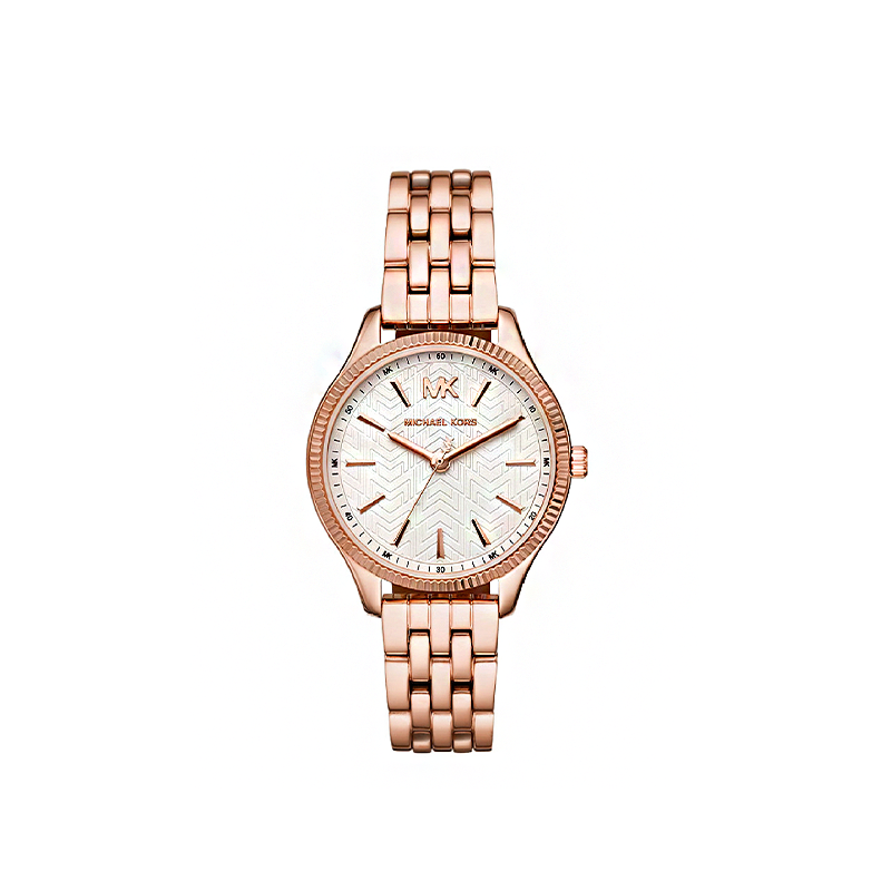 Michael Kors Lexington Women’s Watch – White Dial Rose Gold Stainless Steel Edition