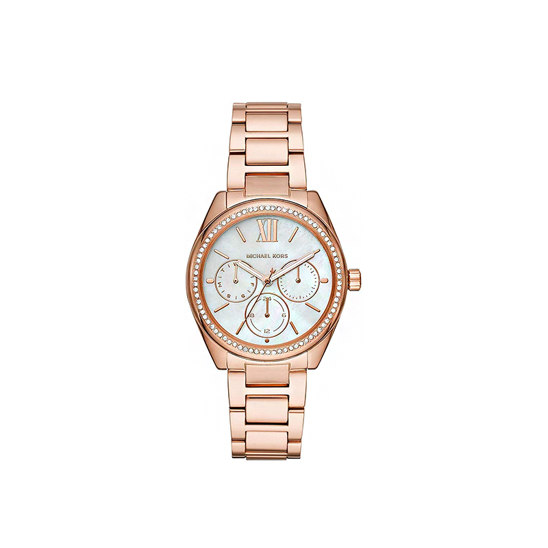 Michael Kors Janelle Women’s Watch – White Dial Rose Gold Stainless Steel Edition