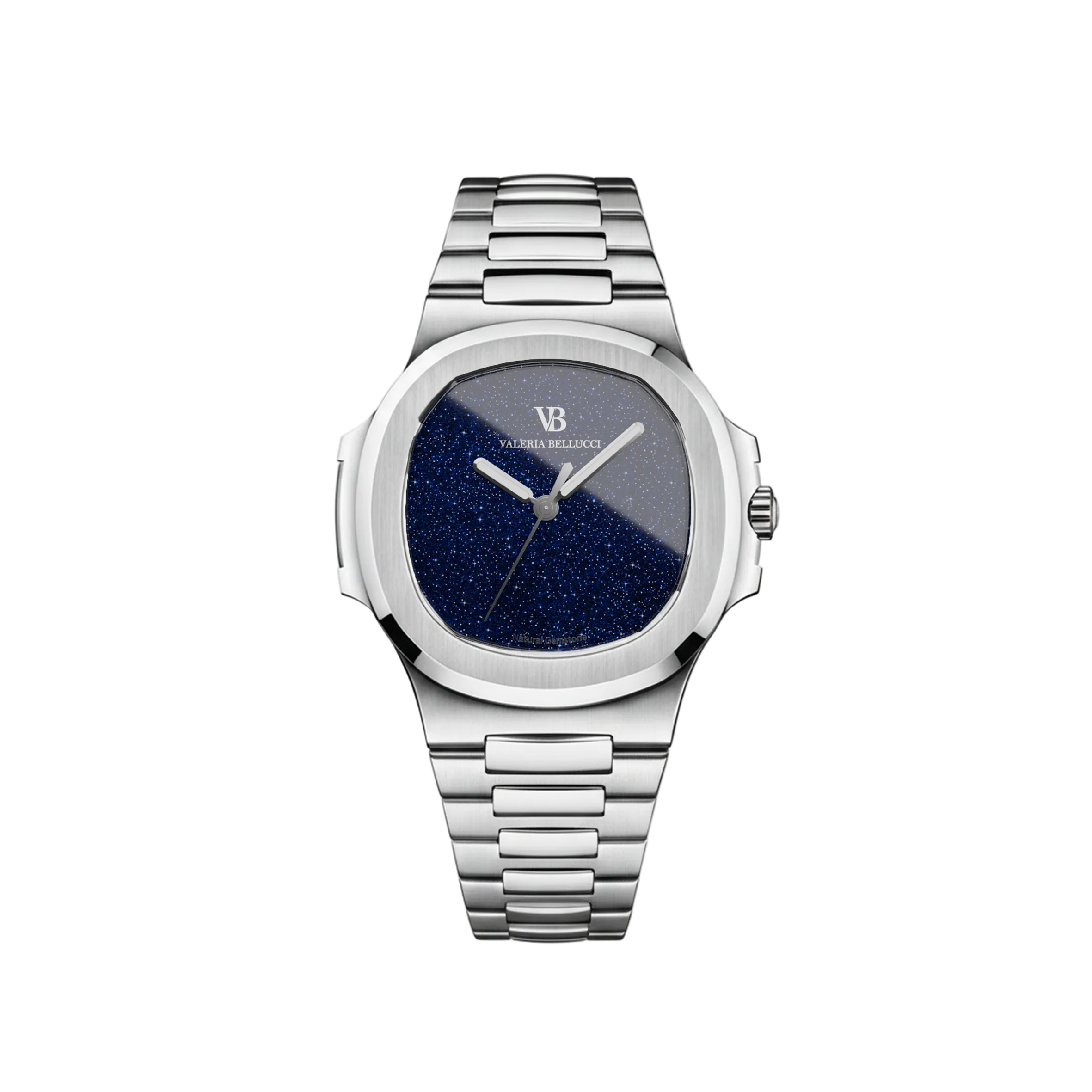Valeria Bellucci Navy Blue Gemstone Watch for Women