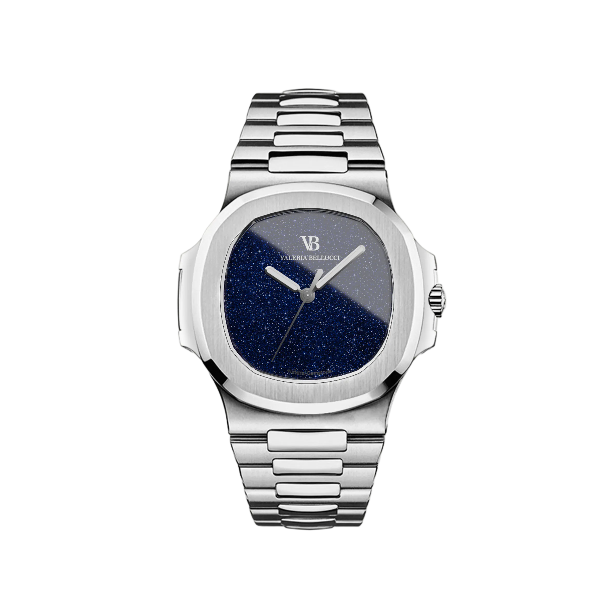 Valeria Bellucci Navy Blue Gemstone Watch for Men
