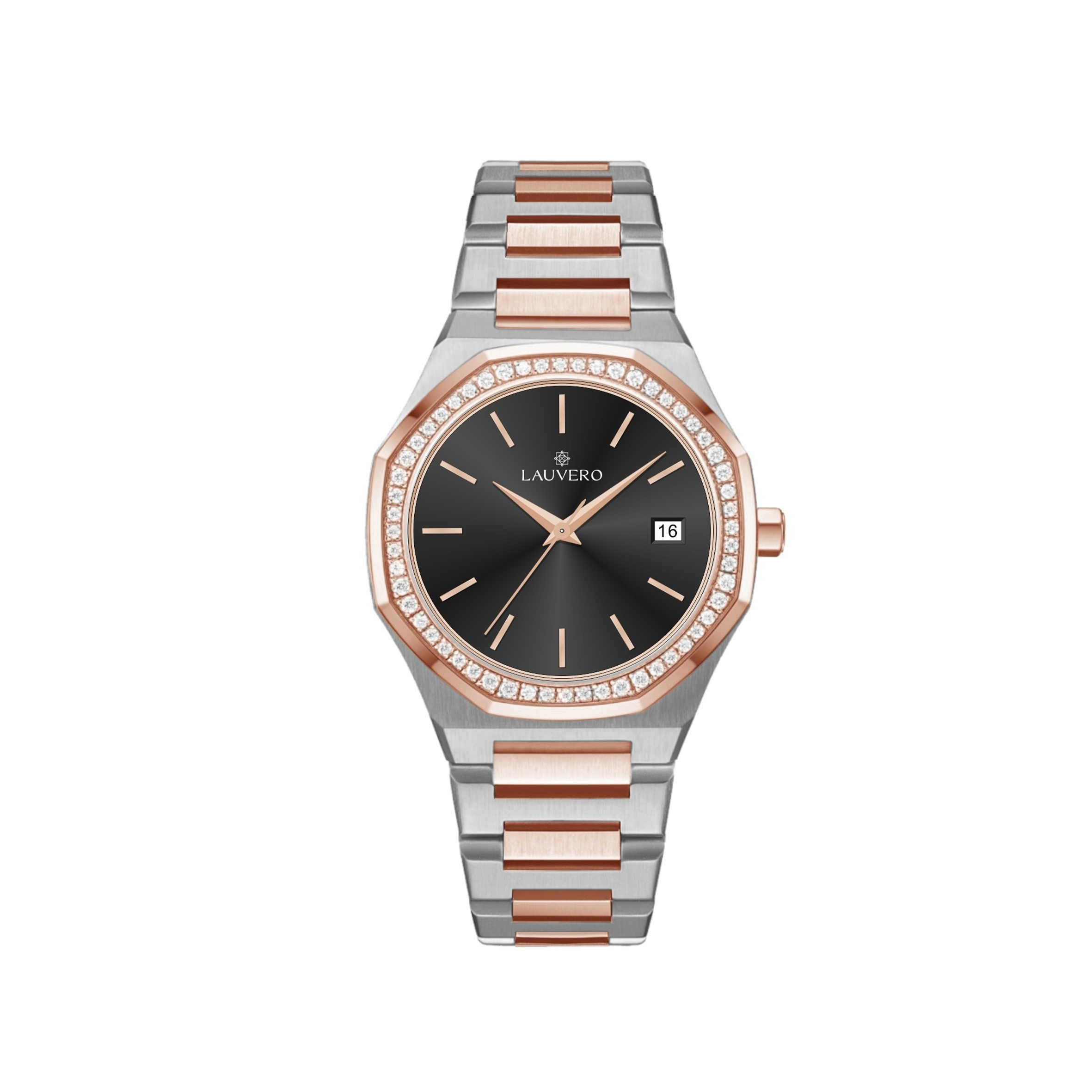 Eclipse Diamond Watch Rose & White Gold for Women