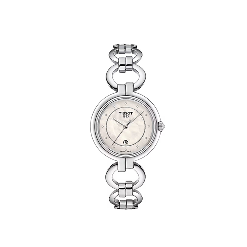Tissot Bella Luna Circle-Link Mother-of-Pearl Stainless-Steel Edition