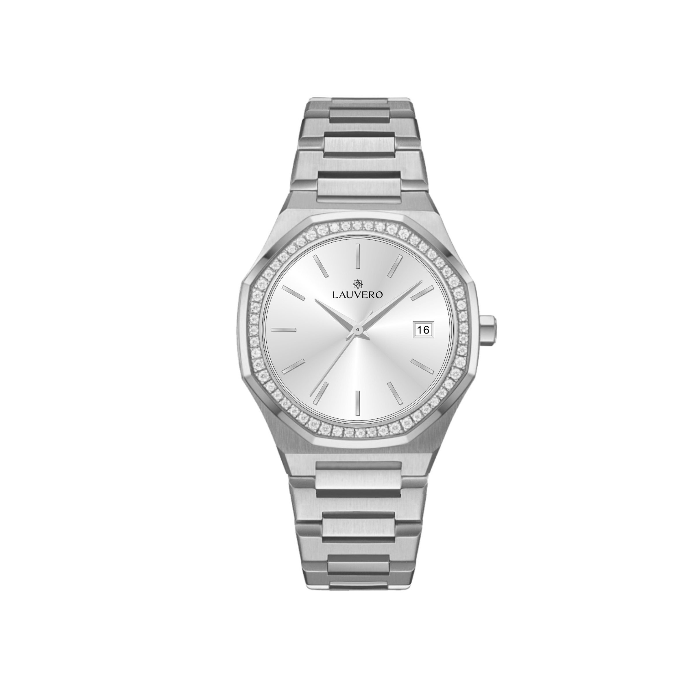 Eclipse Diamond Watch White Gold for Women
