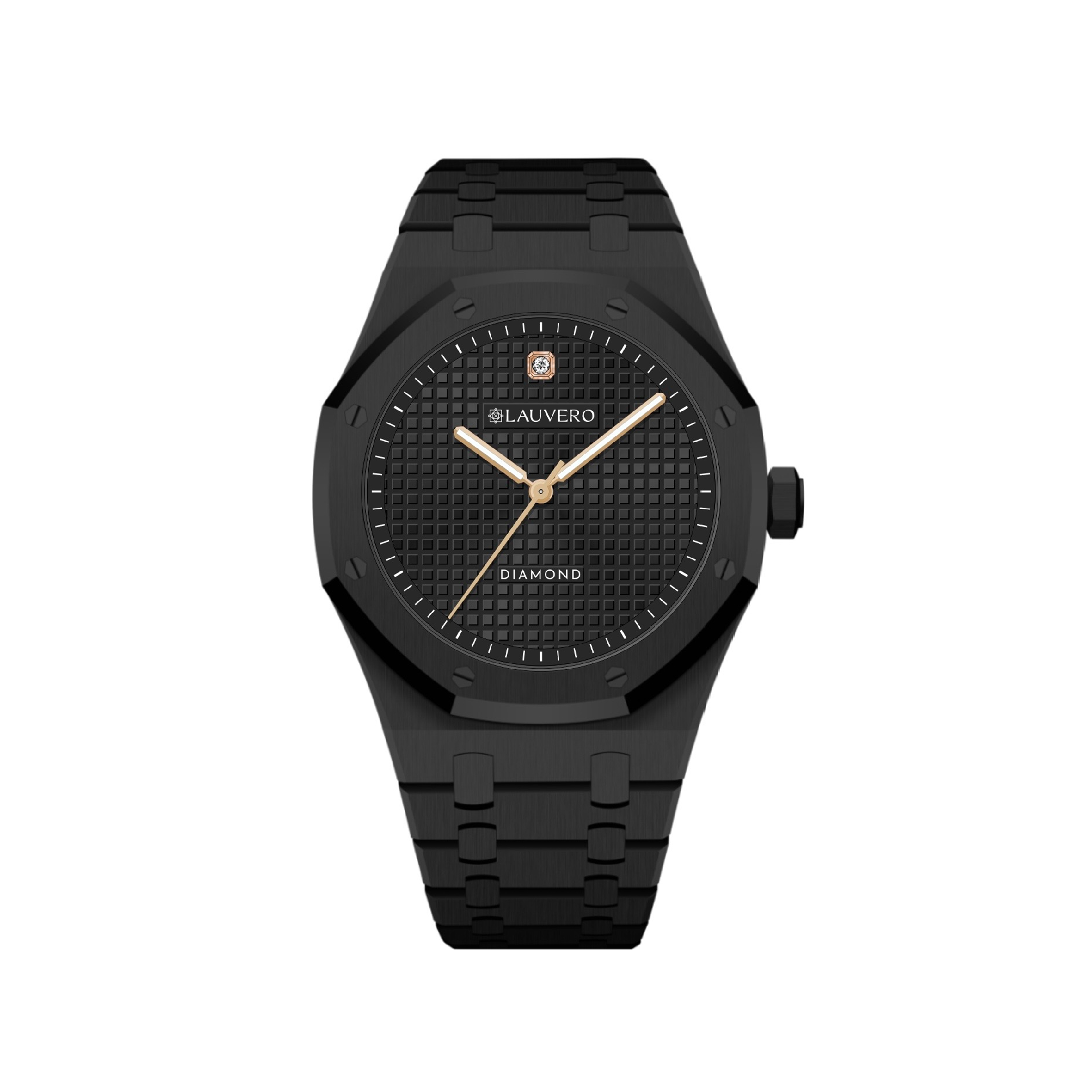 Eclipse Diamond Black Men’s Watch