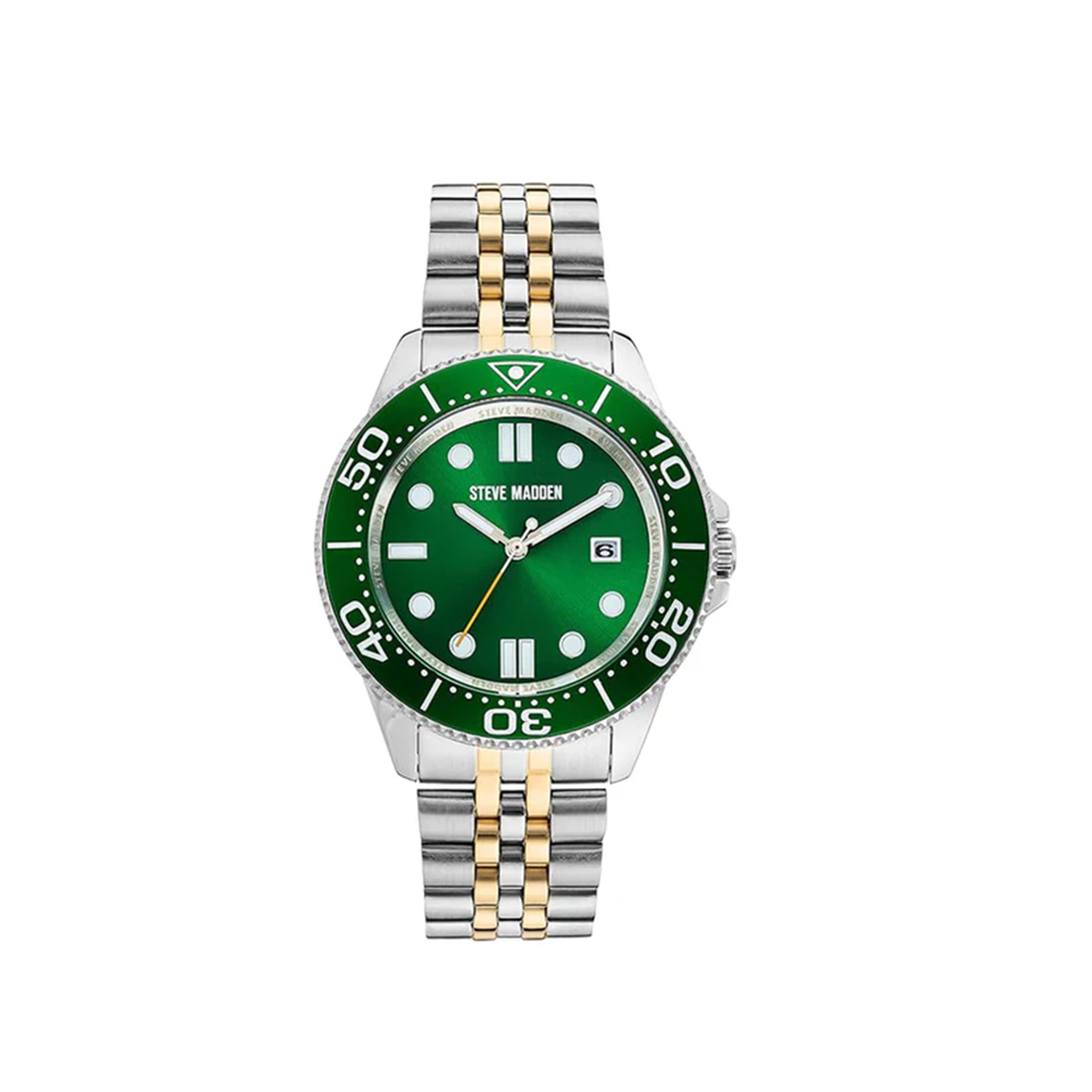 Steve Madden  Two-Tone Green Bracelet Watch