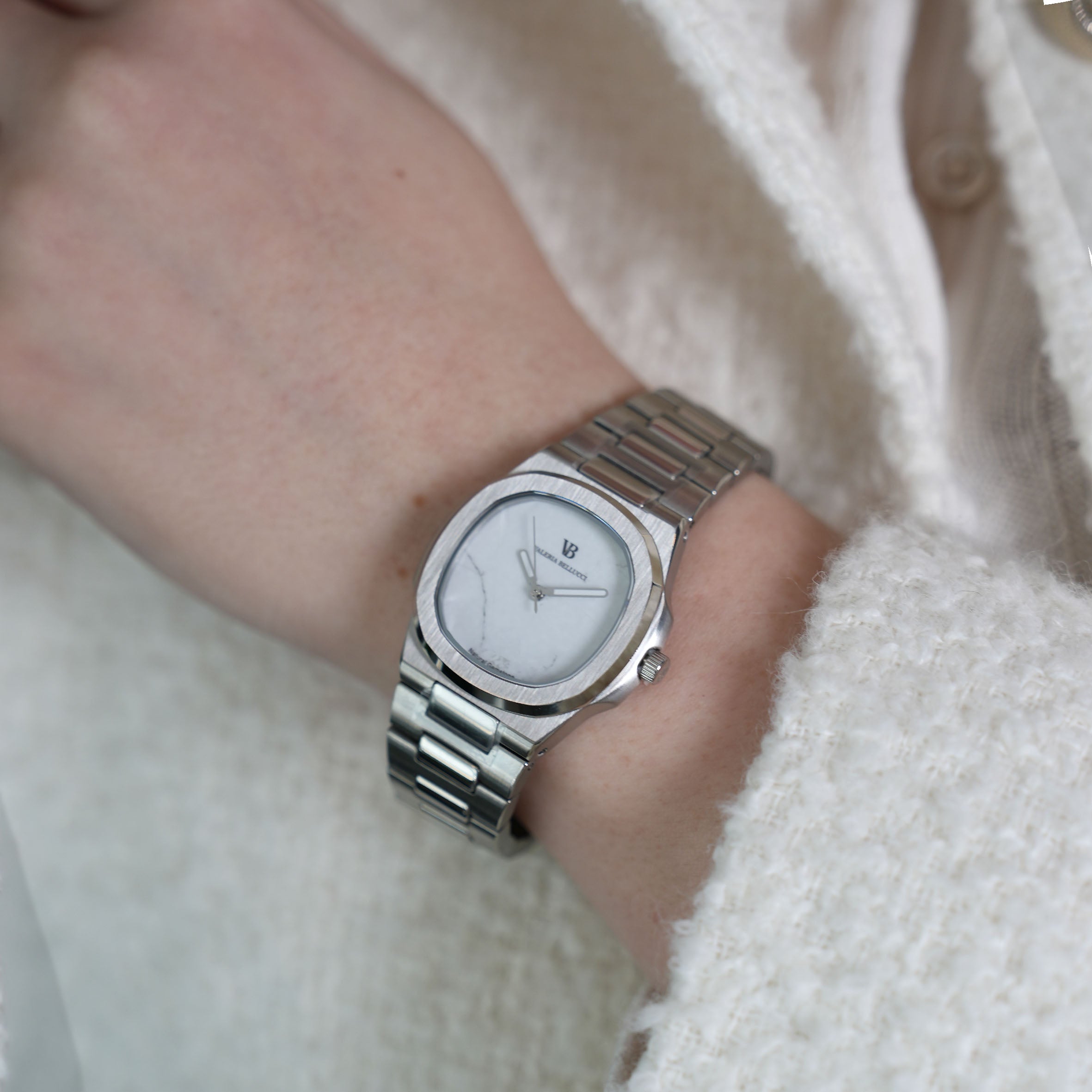 Valeria Bellucci White Gold Watch for Ladies