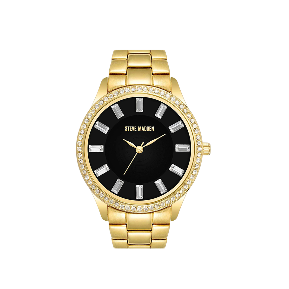 Steve Madden Genuine Crystal Accented Women’s Bracelet Watch