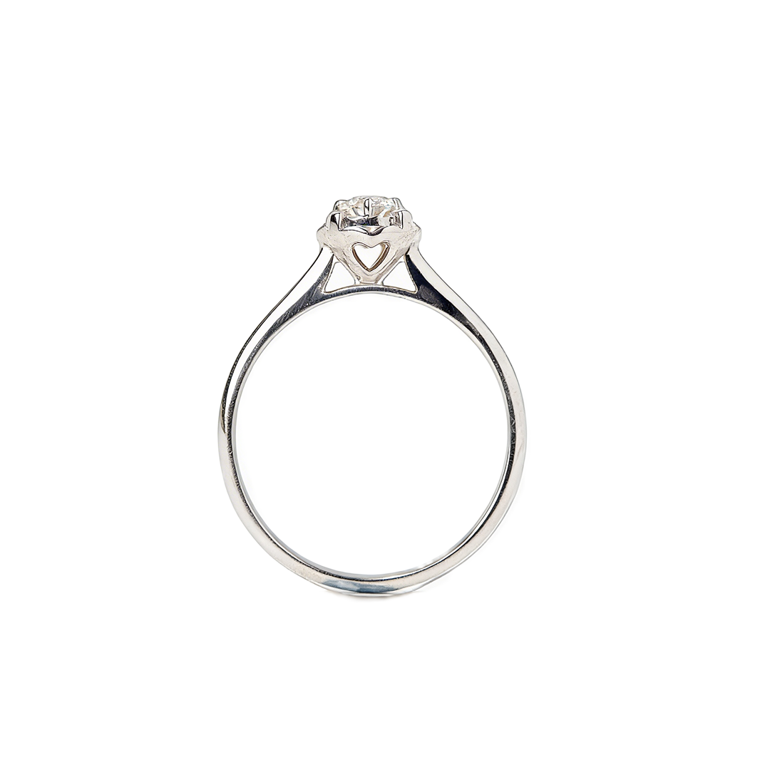 Heartlift Solitaire Diamond Ring
