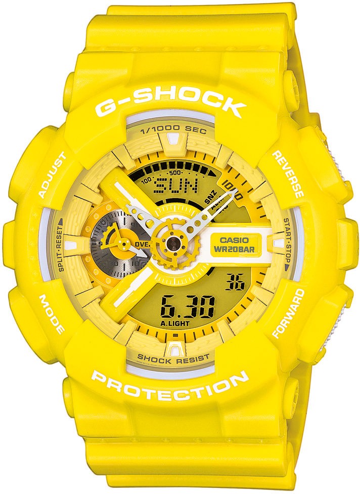 G-SHOCK Solar Flare Analog-Digital Watch – Radiant Yellow Edition